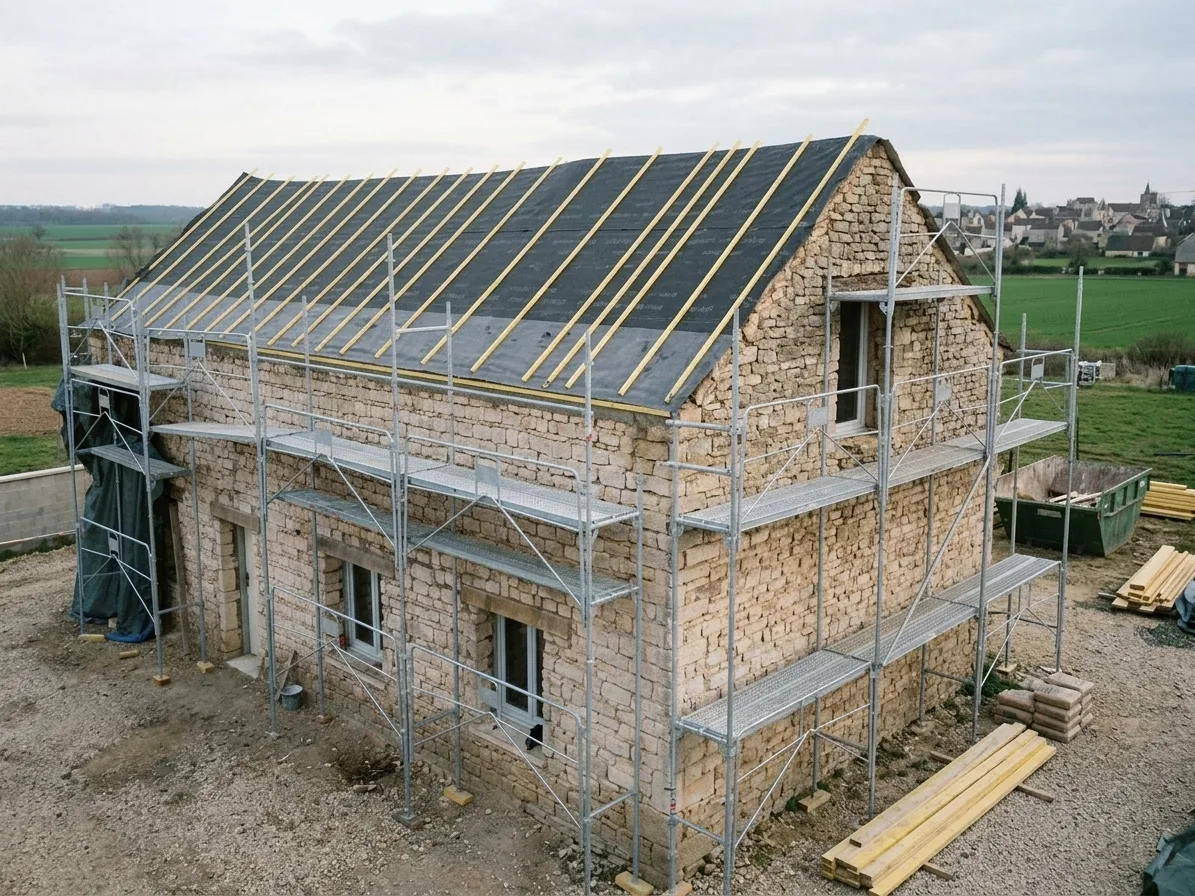 Réfection complète de toiture à Dammarie-les-Lys
